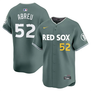 Men's Boston Red Sox 2025 City Connect Vapor Premier Limited Jersey V2 All Stitched Wilyer Abreu #52