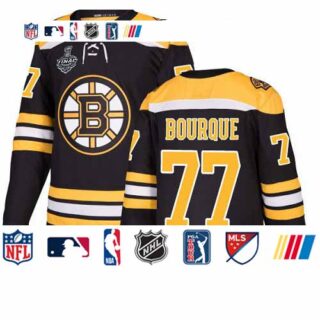 Bruins #77 Ray Bourque Black Home Authentic Stanley Cup Final Bound Stitched Hockey Jersey