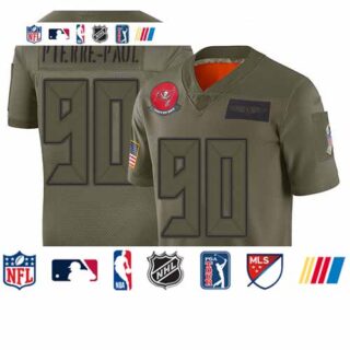 Buccaneers #90 Jason Pierre-Paul Camo Men's Stitched Football Limited 2019 Salute To Service Jersey