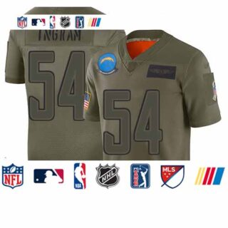 Chargers #54 Melvin Ingram Camo Men's Stitched Football Limited 2019 Salute To Service Jersey