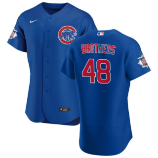 Chicago Cubs #48 Rex Brothers Men's Nike Royal Alternate 2020 Authentic Player Jersey