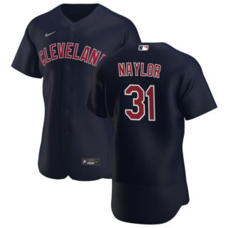 Cleveland Indians #31 Josh Naylor Men's Nike Navy Alternate 2020 Authentic Player MLB Jersey