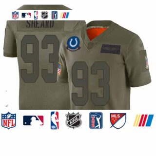 Colts #93 Jabaal Sheard Camo Men's Stitched Football Limited 2019 Salute To Service Jersey