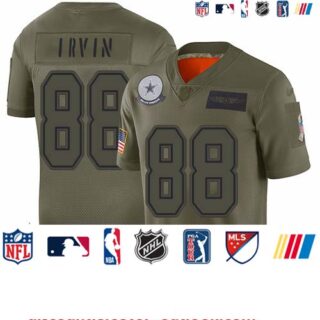 Cowboys #88 Michael Irvin Camo Youth Stitched Football Limited 2019 Salute to Service Jersey