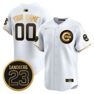 Custom Chicago Cubs 'Ryne Sandberg Tribute' Vapor Premier Limited Custom Jersey V2 - All Stitched
