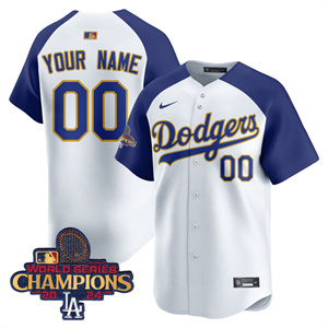 Custom Men's Los Angeles Dodgers Gold 2025 Jersey All Stitched Alternate
