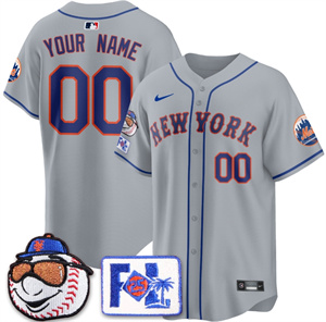 Custom GenderName New York Mets 2025 Spring Training BASEBALL Jersey All Stitched Gray