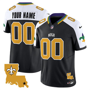 Custom Men's New Orleans Saints Alternate 2025 New Orleans City Vapor Limited Jersey All Stitched