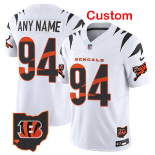 Custom Men's Cincinnati Bengals White F.U.S.E. Special Vapor Untouchable Limited Stitched Football Jersey