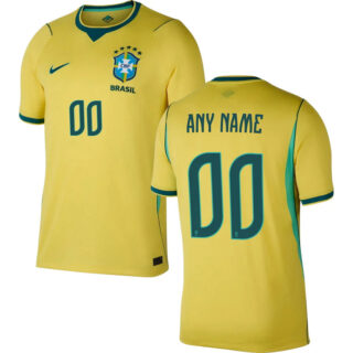 Custom Brazil Home Soccer Jersey 2026 Adults World Cup 2026