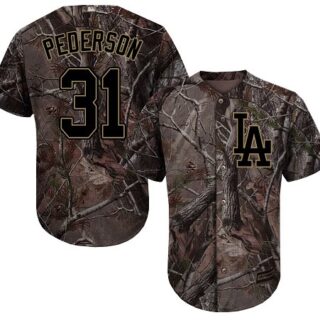 Dodgers #31 Joc Pederson Camo Realtree Collection Cool Base Stitched Youth Baseball Jersey