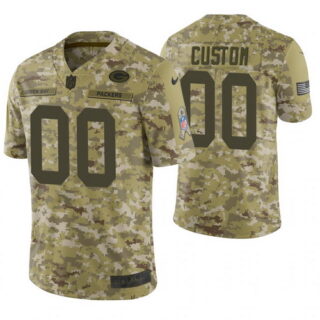 Green Bay Packers Custom Camo 2018 Salute to Service Limited Jersey