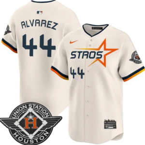 Men's Houston Astros 2025 City Connect Vapor Premier Limited Jersey All Stitched Cream Yordan alvarez #44
