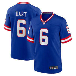 Men's Jaxson Dart New York Giants Alternate 2 Classic Game Jersey C Royal