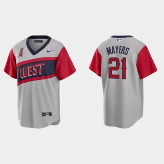 Los Angeles Angels #21 Mike Mayers Men's Nike Gray 2021 Little League Classic Game MLB Jersey