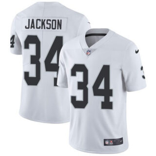 Las Vegas Raiders #34 Bo Jackson Player White Vapor Limited Football Jerseys