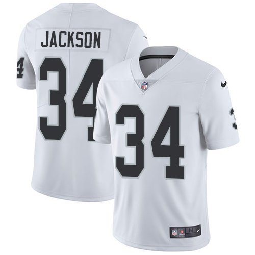 Las Vegas Raiders #34 Bo Jackson Player White Vapor Limited Football Jerseys