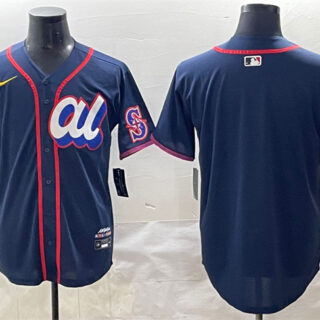 Men's American League Seattle Mariners Blank Navy 2025 All-Star Edition Limited Stitched Baseball Jersey