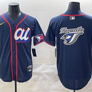 Men's American League Toronto Blue Jays Team Big Logo Navy 2025 All-Star Edition Limited Stitched Baseball Jersey