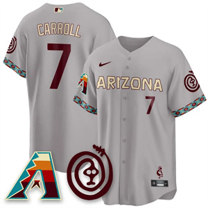 Men's Arizona Diamondbacks City Connect Concept Jersey V2 All Stitched Corbin Carroll #7