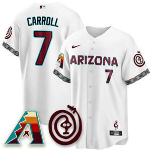 Men's Arizona Diamondbacks City Connect Concept Jersey V2 All Stitched Corbin Carroll #7