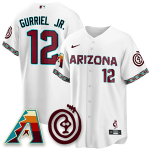 Men's Arizona Diamondbacks City Connect Concept Jersey V2 All Stitched Lourdes Gurriel Jr. #12