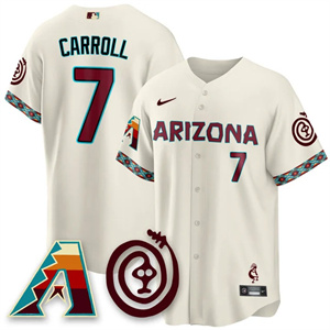 Men's Arizona Diamondbacks City Connect Concept Jersey V2 All StitchedCorbin Carroll #7