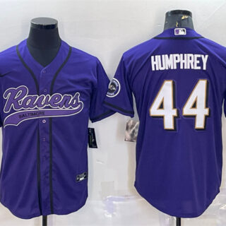 Men's Baltimore Ravens #44 Marlon Humphrey Purple Vapor Untouchable Limited Stitched Jersey