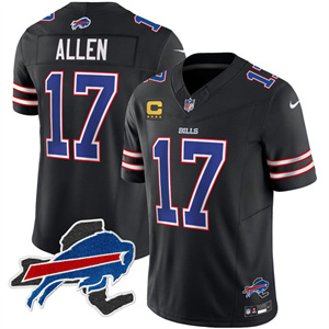 Men's #17 Josh Allen Buffalo Bills New York Patch Vapor Limited Jersey All Stitched