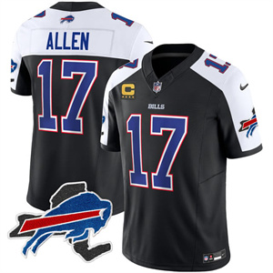 Men's Josh Allen Buffalo Bills New York Patch Vapor Limited Jersey All Stitched