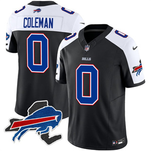 Men's Keon Coleman Buffalo Bills New York Patch Vapor Limited Jersey All Stitched