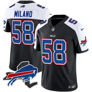 Men's Matt Milano Buffalo Bills New York Patch Vapor Limited Jersey All Stitched