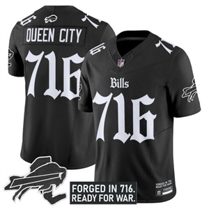Men's Queen City #716 Buffalo Bills New York Patch Vapor Limited Jersey All Stitched
