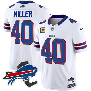 Men's #40 Von Miller Buffalo Bills New York Patch Vapor Limited Jersey All Stitched
