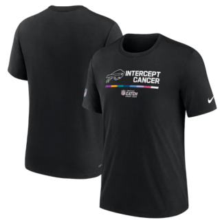 Men's Buffalo Bills 2022 Black Crucial Catch Performance T-Shirt