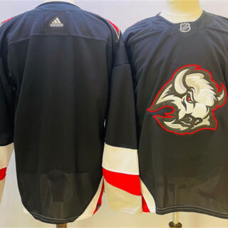 Men's Buffalo Sabres Blank 2022-23 Black Stitched Jersey