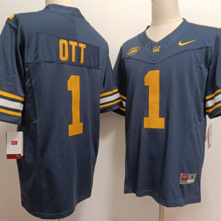 Men's California Golden Bears ACTIVE PLAYER Custom Navy F.U.S.E. Stitched Football Jersey