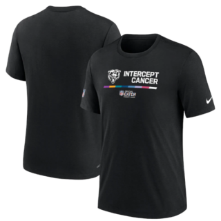 Men's Chicago Bears 2022 Black Crucial Catch Performance T-Shirt