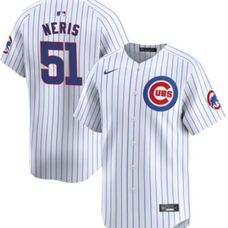Men's Chicago Cubs #51 Hector Neris White Flex Base Stitched Baseball Jersey