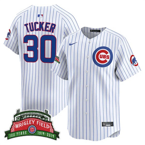Men's Chicago Cubs Wrigley Field Style Vapor Premier Limited Jersey All Stitched Kyle Tucker #30