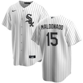 Men's Chicago White Sox #15 Martin Maldonado White Cool Base Stitched Jersey