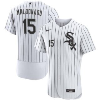 Men's Chicago White Sox #15 Martin Maldonado White Flex Base Stitched Baseball Jersey