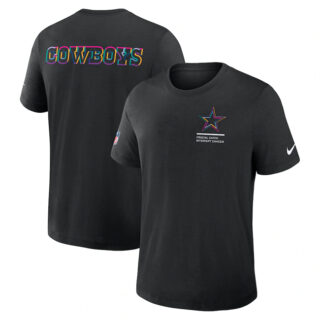 Men's Dallas Cowboys Black 2025 Crucial Catch Tri-Blend Dri-FIT T-Shirt