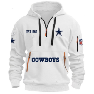 Men's Dallas Cowboys EST 1960 White Pullover Hoodie