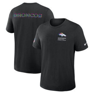 Men's Denver Broncos Black 2025 Crucial Catch Tri-Blend Dri-FIT T-Shirt