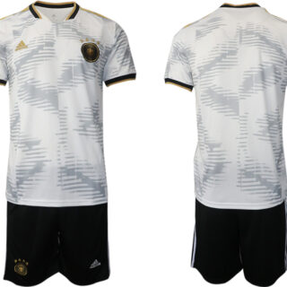 Men's Germany Blank White Home Soccer Jersey Suit