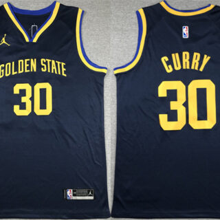 Men's Golden State Warriors #30 Stephen Curry Black Stitched Basketball Jersey