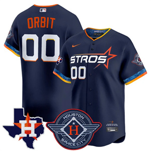 Men's Houston Astros 2025 City Connect Texas Patch Vapor Premier Limited Jersey All Stitched Orbit #00