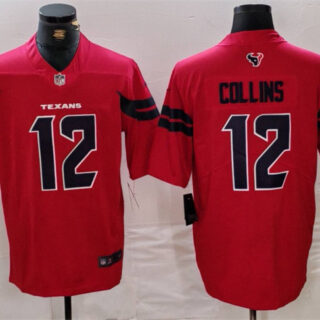 Men's Houston Texans #12 Nico Collins Red Vapor Untouchable Stitched Football Jersey