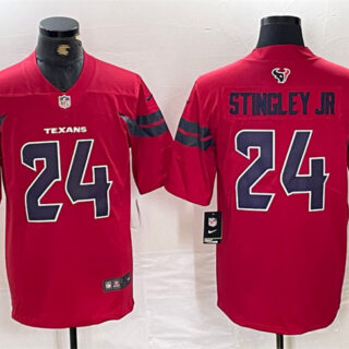 Men's Houston Texans #24 Derek Stingley Jr. Red Vapor Untouchable Stitched Football Jersey